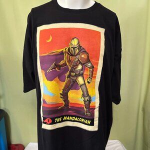 The Madalorian Mando Din Djarin Men's Black T Shirt Size 3XL XXXL Cotton